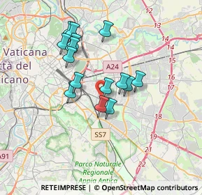 Mappa Via Artena, 00177 Roma RM, Italia (3.09933)