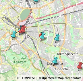 Mappa Via Artena, 00177 Roma RM, Italia (2.76182)
