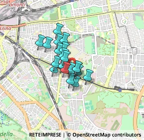 Mappa Via Artena, 00177 Roma RM, Italia (0.5285)