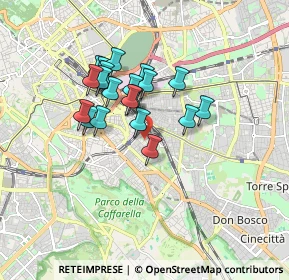 Mappa Via Montefalco, 00181 Roma RM, Italia (1.433)