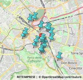 Mappa Via Montefalco, 00181 Roma RM, Italia (1.26941)