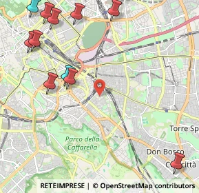 Mappa Via Montefalco, 00181 Roma RM, Italia (3.08636)