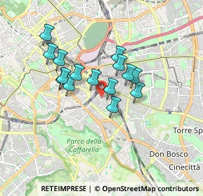 Mappa Via Montefalco, 00181 Roma RM, Italia (1.442)