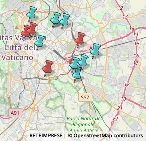 Mappa Via Montefalco, 00181 Roma RM, Italia (3.90846)