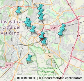 Mappa Via Montefalco, 00181 Roma RM, Italia (3.47231)