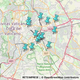 Mappa Via Montefalco, 00181 Roma RM, Italia (2.98692)