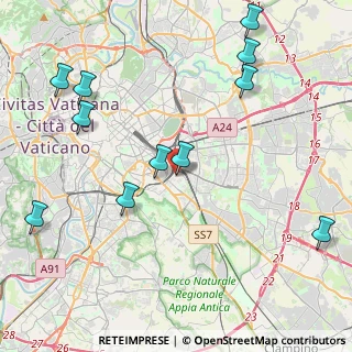 Mappa Via Montefalco, 00181 Roma RM, Italia (5.41818)
