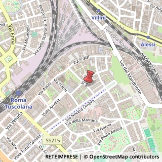 Mappa Via Montefalco, 40, 00181 Roma, Roma (Lazio)