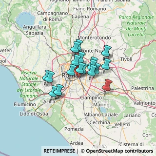 Mappa Via Montefalco, 00181 Roma RM, Italia (9.6365)
