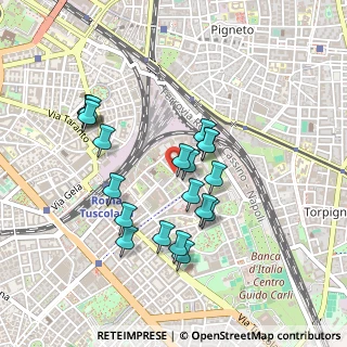 Mappa Via Montefalco, 00181 Roma RM, Italia (0.4345)