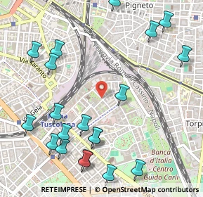 Mappa Via Montefalco, 00181 Roma RM, Italia (0.698)