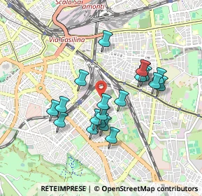 Mappa Via Montefalco, 00181 Roma RM, Italia (0.839)