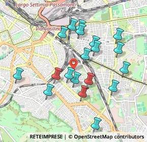 Mappa Via Montefalco, 00181 Roma RM, Italia (1.0185)