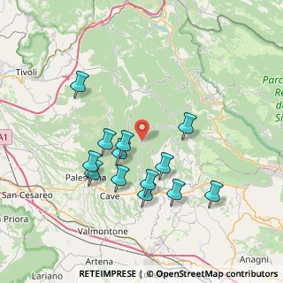Mappa Via dei Martiri, 00030 San Vito Romano RM, Italia (7.44154)
