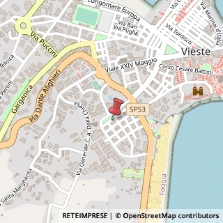 Mappa Piazza S. Maria delle Grazie, 1, 71019 Vieste, Foggia (Puglia)