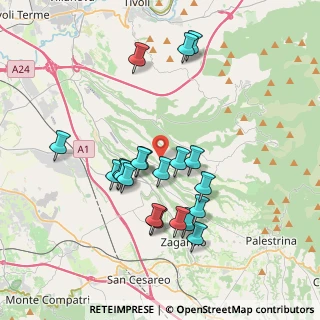 Mappa Via Pescina, 00010 Gallicano Nel Lazio RM, Italia (3.704)