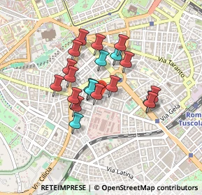 Mappa Via Ferento, 00183 Roma RM, Italia (0.3585)