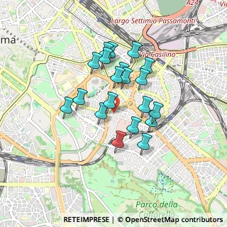 Mappa Via Astura, 00183 Roma RM, Italia (0.746)
