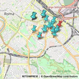Mappa Via Pandosia, 00183 Roma RM, Italia (0.9305)