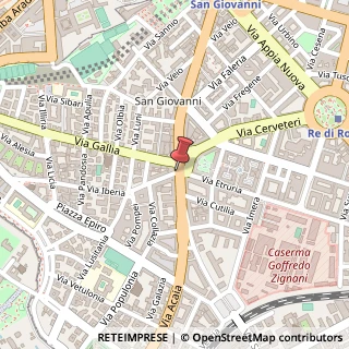 Mappa Via Elvia Recina,  8, 00183 Roma, Roma (Lazio)