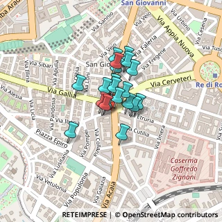 Mappa Piazza Tuscolo, 00183 Roma RM, Italia (0.131)