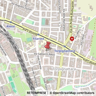 Mappa Via Francesco Laparelli,  64, 00176 Roma, Roma (Lazio)
