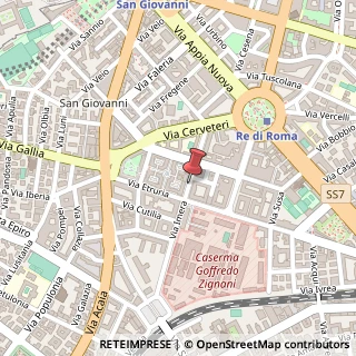 Mappa Via Pomezia,  6, 00183 Roma, Roma (Lazio)