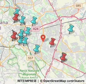 Mappa Via del Fosso di Centocelle, 00172 Roma RM, Italia (4.85063)