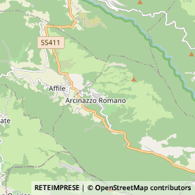 Mappa Arcinazzo Romano
