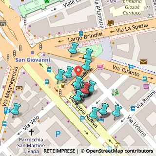 Mappa Largo Brindisi, 00180 Roma RM, Italia (0.024)