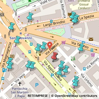 Mappa Largo Brindisi, 00180 Roma RM, Italia (0.089)