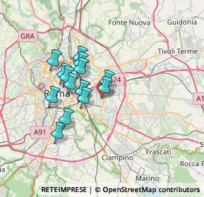 Mappa Via delle Mandragore, 00172 Roma RM, Italia (5.70067)