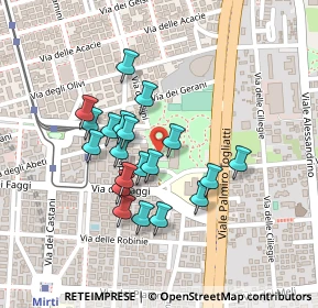 Mappa Via delle Mandragore, 00172 Roma RM, Italia (0.1945)