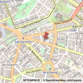 Mappa Via Taranto, 21, 00183 Roma, Roma (Lazio)
