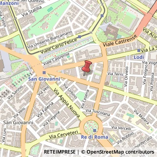 Mappa Via Taranto, 21, 00182 Roma, Roma (Lazio)