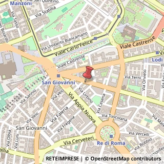 Mappa Via Taranto, 18, 00182 Roma, Roma (Lazio)