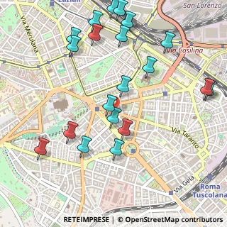 Mappa Via Taranto, 00185 Roma RM, Italia (0.6325)