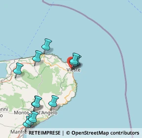 Mappa Parco Nazionale del Gargano, 71019 Vieste FG, Italia (19.67667)