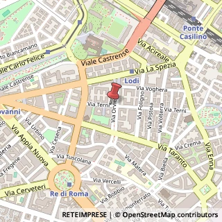 Mappa Via Orvieto, 39, 00182 Roma, Roma (Lazio)