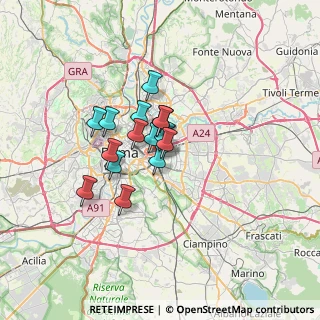 Mappa Via Giulio- Solino, 00176 Roma RM, Italia (4.65267)