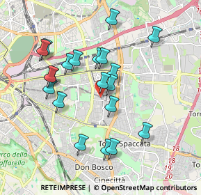 Mappa Via dei Gerani, 00172 Roma RM, Italia (1.885)