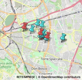 Mappa Via dei Lauri, 00172 Roma RM, Italia (1.03)