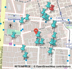 Mappa Via dei Lauri, 00172 Roma RM, Italia (0.1385)