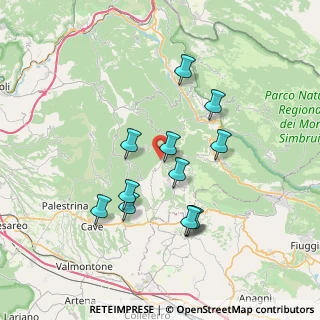 Mappa 00030 Bellegra RM, Italia (7.02333)