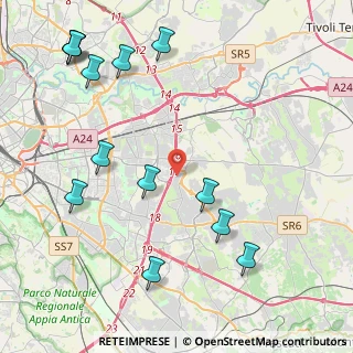 Mappa Via Galatina, 00133 Roma RM, Italia (5.61769)