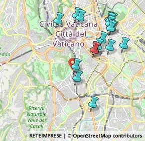 Mappa Piazza di S. Pancrazio, 00152 Roma RM, Italia (2.27833)