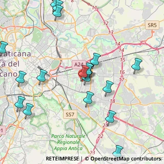 Mappa Via del Trifoglio, 00172 Roma RM, Italia (5.29474)