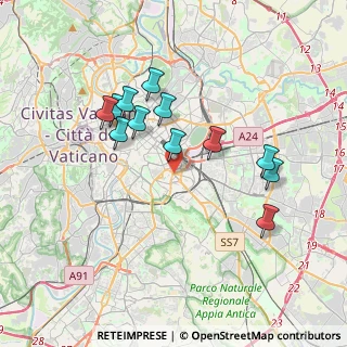 Mappa Fermata Metro San Giovanni, 00183 Roma RM, Italia (3.56083)