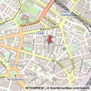 Mappa Via pistoia, 00182 Roma, Roma (Lazio)