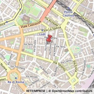 Mappa Via Terni, 37, 00182 Roma, Roma (Lazio)